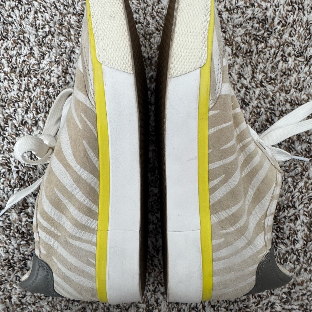 Rag & Bone Zebra Print Sneakers Women’s EU 38 US 7.5 Canvas Leather Low Top - Picture 7 of 10